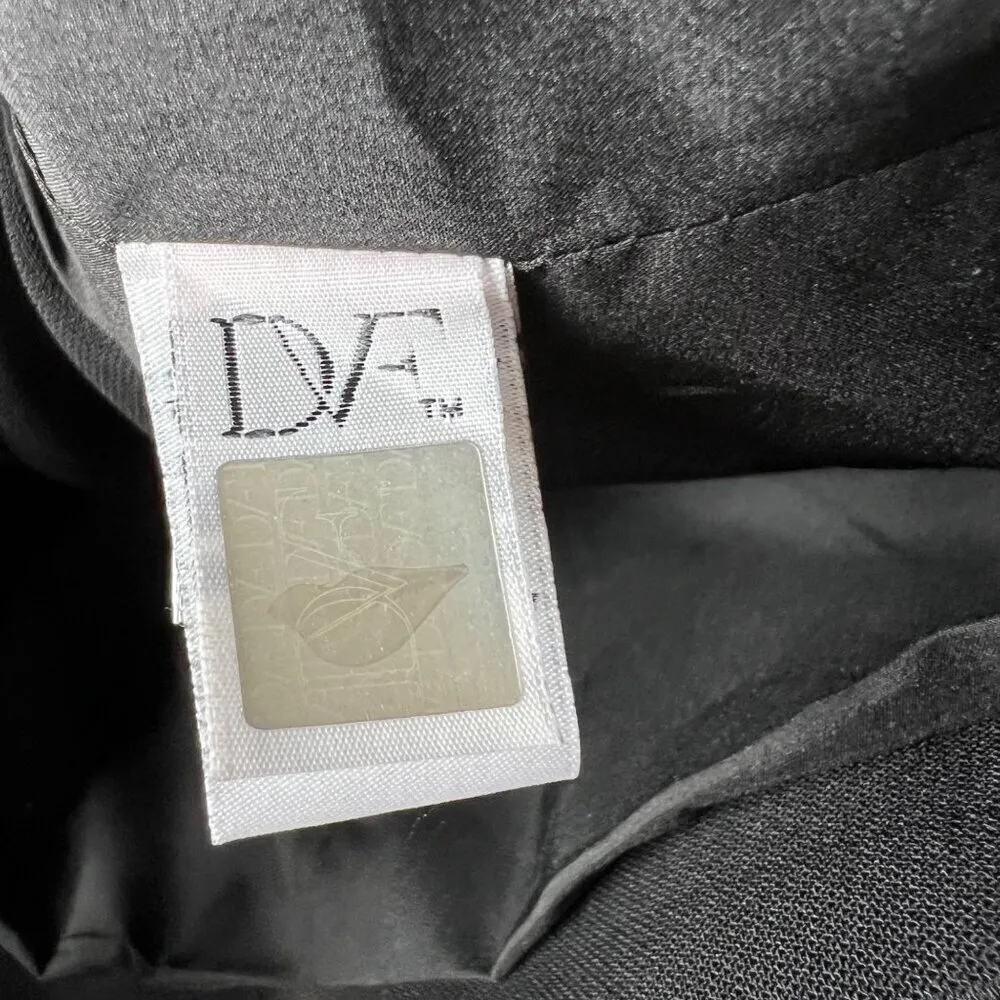 Diane von furstenberg leather Esther black jacket‎ pockets women’s size 4 - Image 7