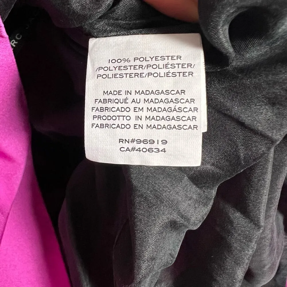 Marc Jacobs Magenta Purple Off Shoulder Twist Knot Front Mini Dress Size 2 - Image 10