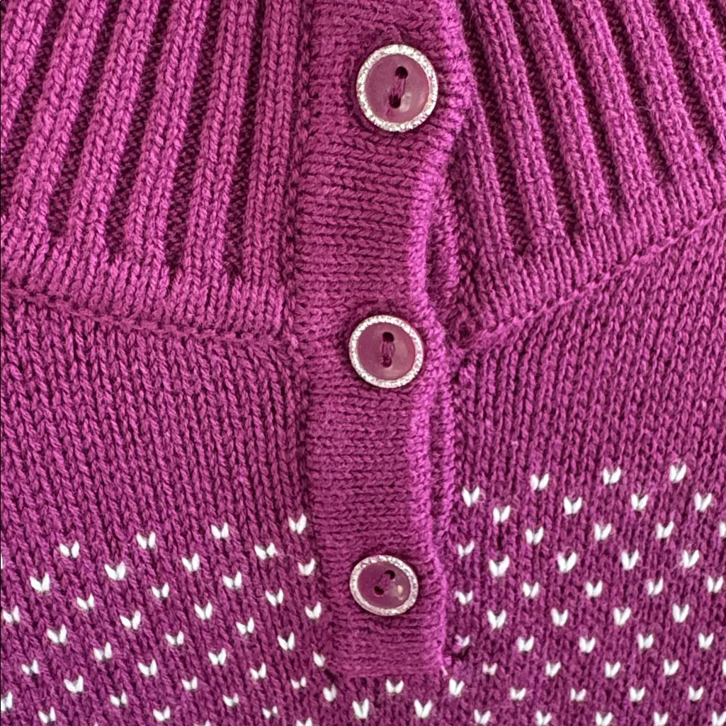 NWT CJ Bank Winter Snowman Sweater Size 2X Purple - Image 4