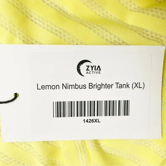 NWT Zyia Active Lemon Nimbus Brighter Tank Quick Dry Muscle Tee Women’s Size XL - Image 11