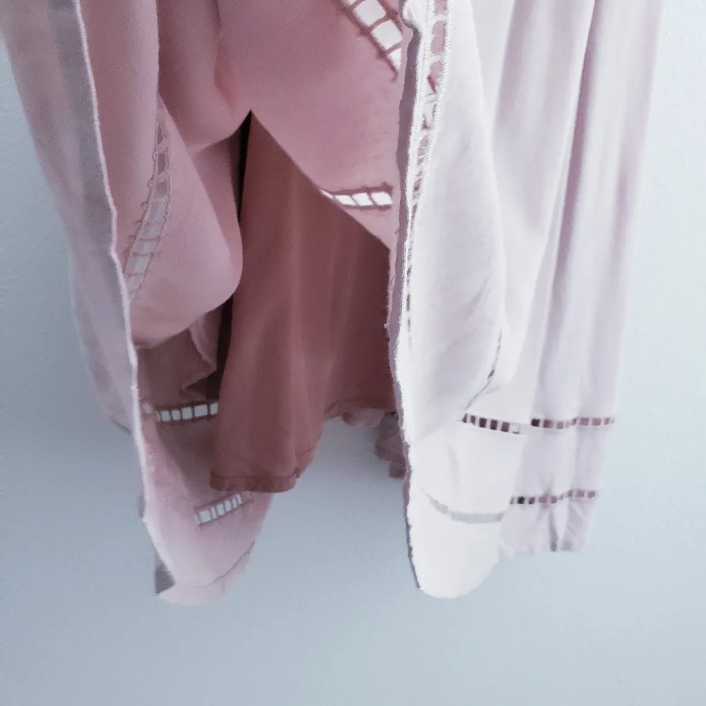 Lulu's Eyelet Pink Strappy Mini Dress - Image 8