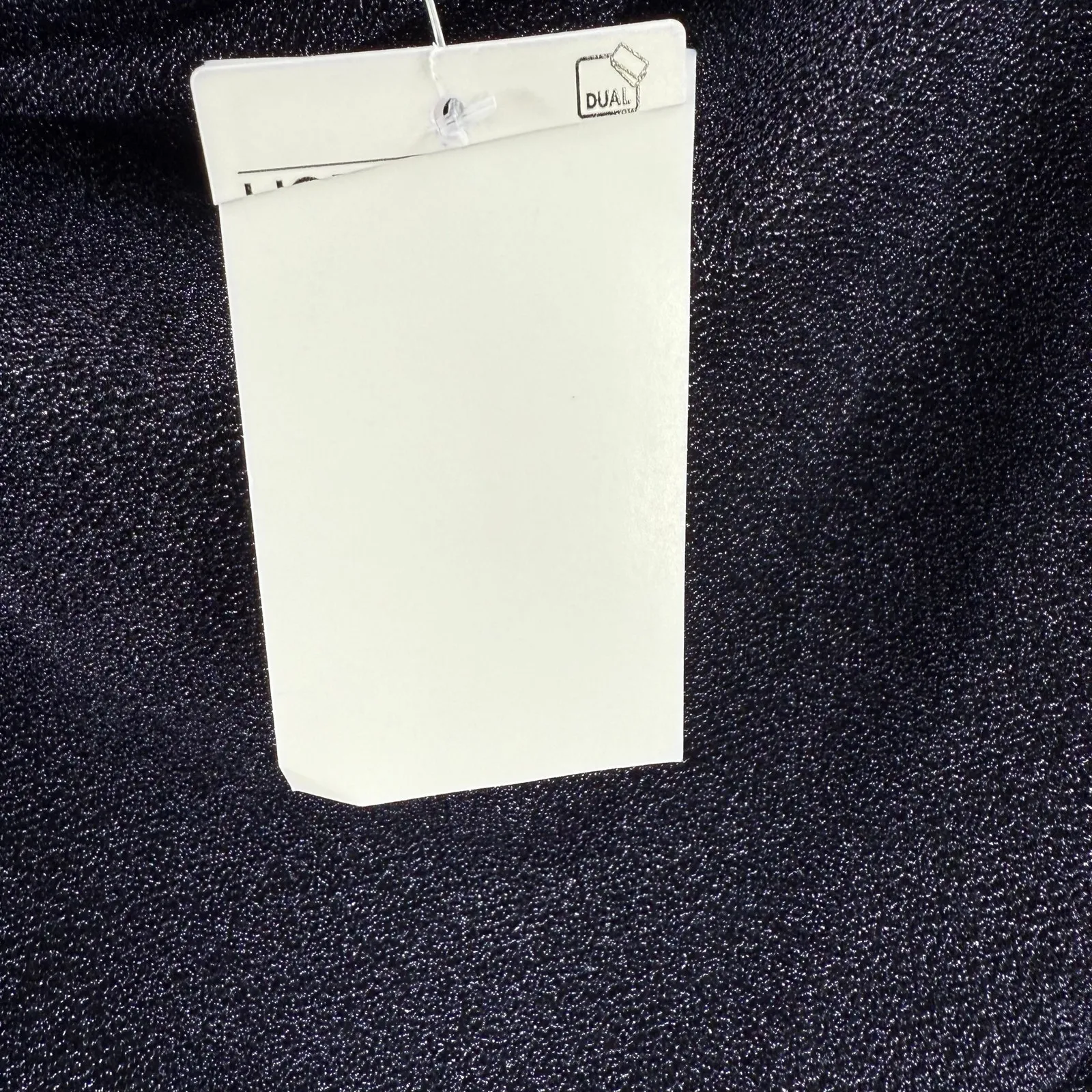 H&M Dress SZ Small NWT Lurex Navy Glitter Holiday Mini Bodycon Off The Shoulder - Image 4