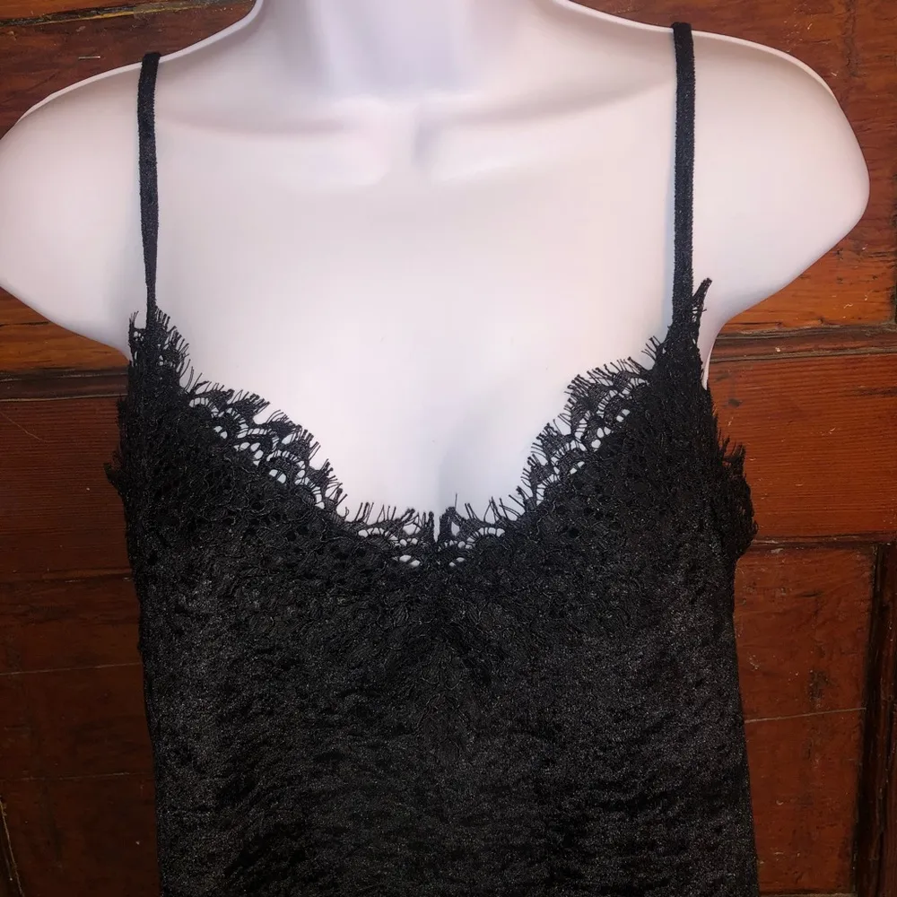 Black Spaghetti Top Blouse - Image 2