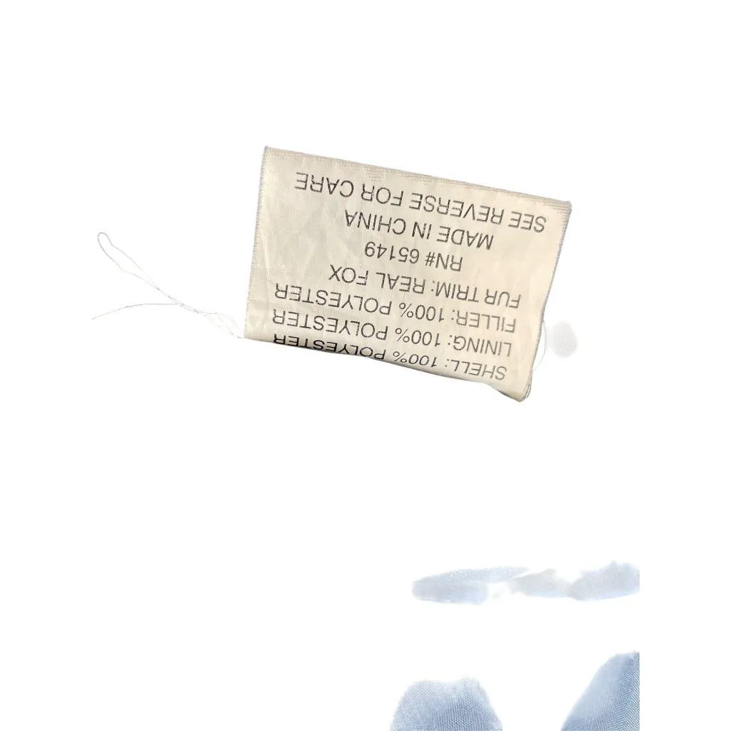 Vintage Giorgio Armani Womens blue Faux Fur Hood Parka coat size PM SKU 9271 - Image 10