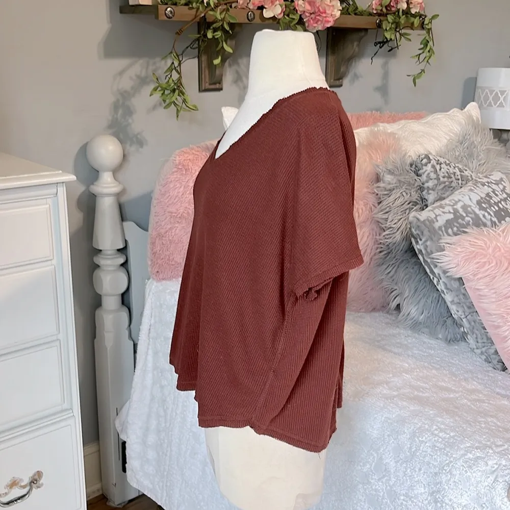 Mod Ref Comfy Oversized Waffle Shirt - Image 5