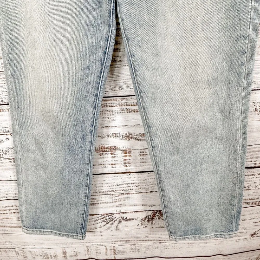 Blank NYC The Howard Light Wash Loose Fit Mid Rise Cropped Jeans, EUC, Size 29 - Image 5