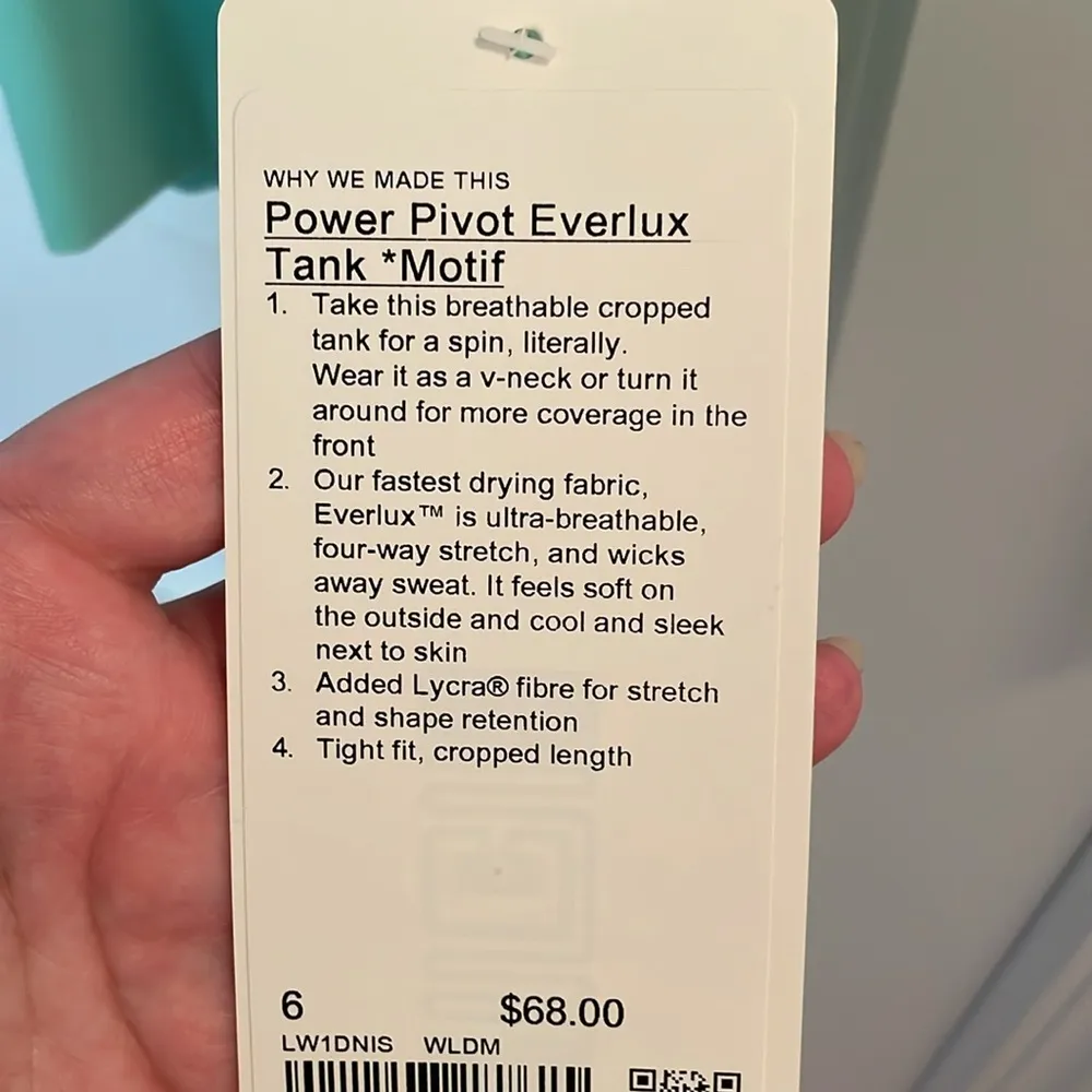 LULULEMON POWER PIVOT EVERLUX TANK TOP - Image 3