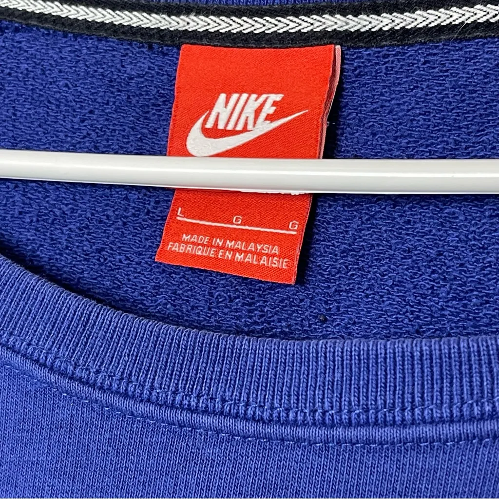 Nike Sportswear Woman’s Oversized Blue Casual Pullover Sweatshirt Size Large - Image 3