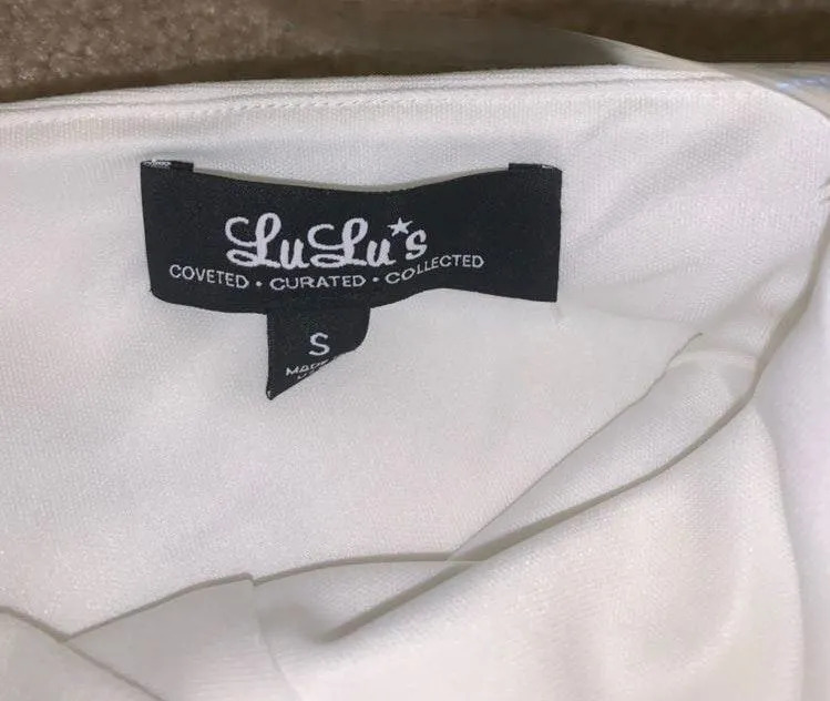 Lulus White One shoulder Dress - Image 4
