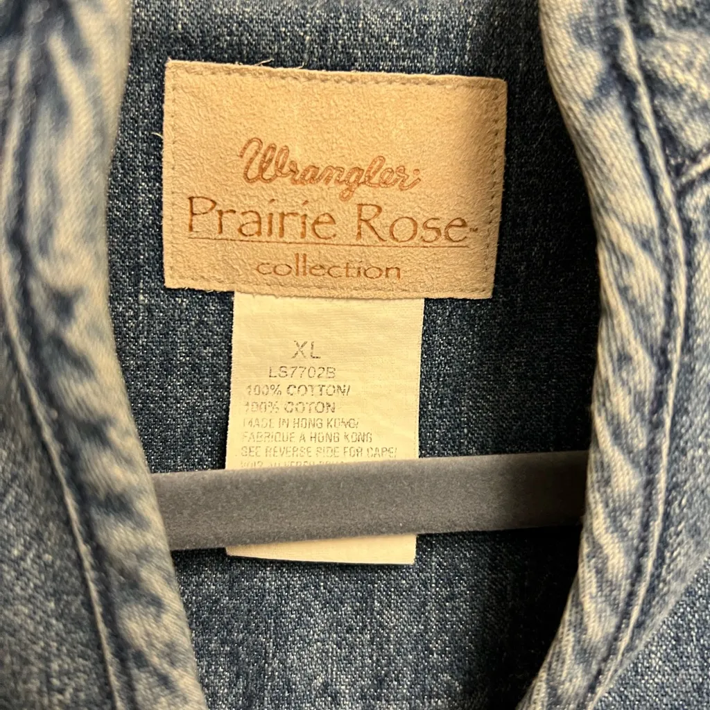 Vintage wrangler Prairie Rose   Button-Up Women's Jacket - Image 5