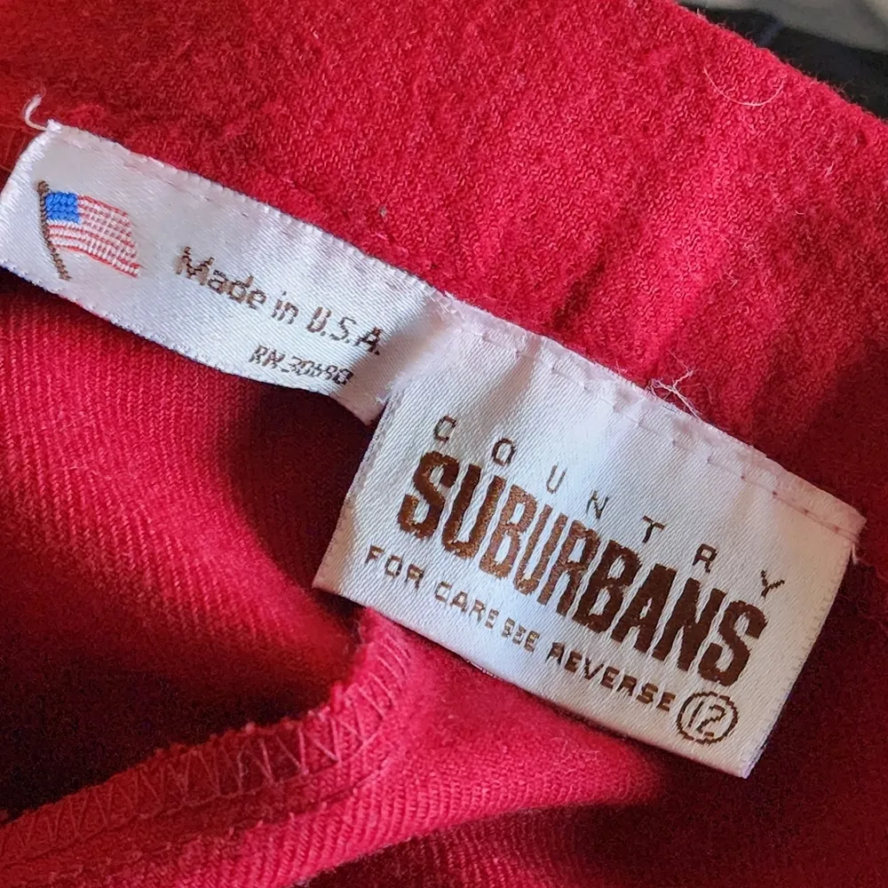 Vintage Red Dress Work Slacks Pants Size 12 - Image 9