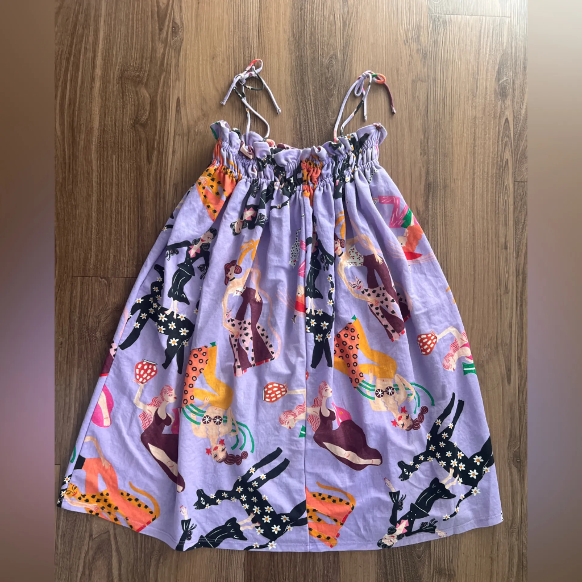 ZARA Miranda Makaroff Women In Art Mini Dress Artists Ladies Purple - Image 5