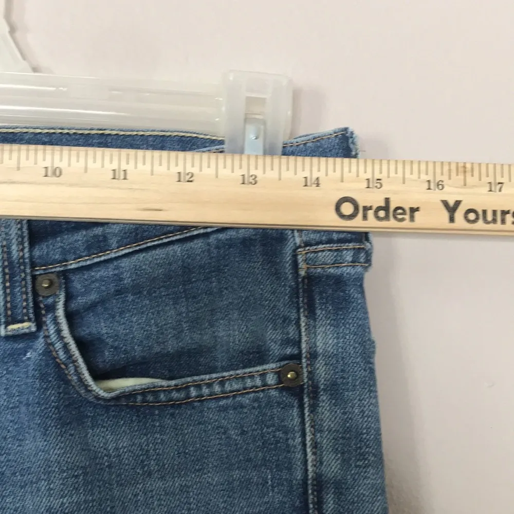 7 for all mankind medium wash bootcut jeans size 27 - Image 5