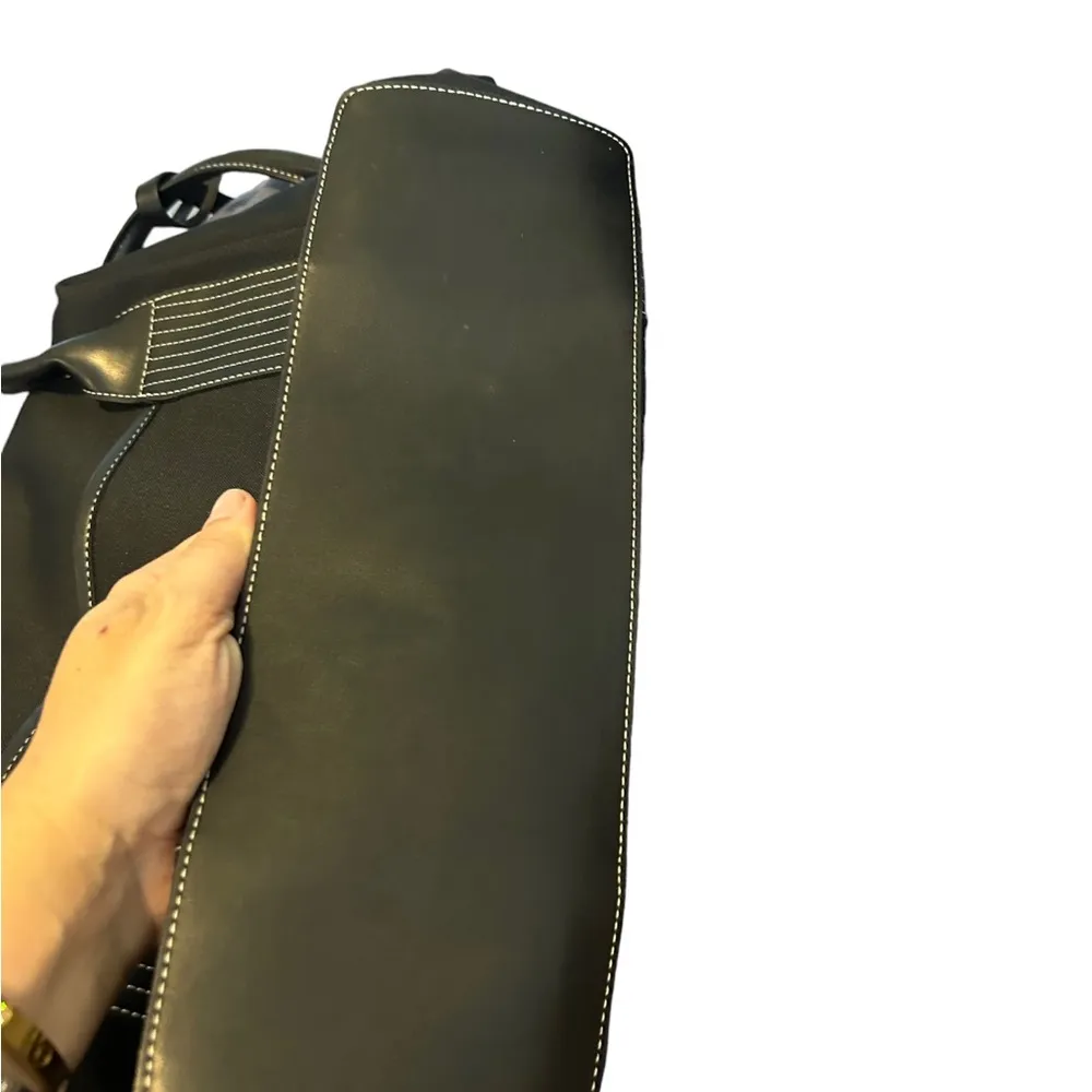 Anne Klein black work bag pockets inside and out - Image 3