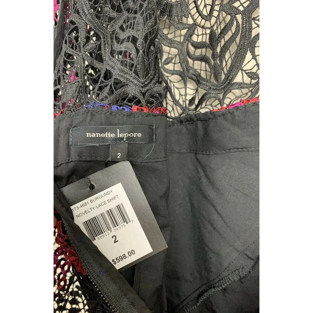 Nanette Lepore Novelty Lace Shift Dress - Image 6