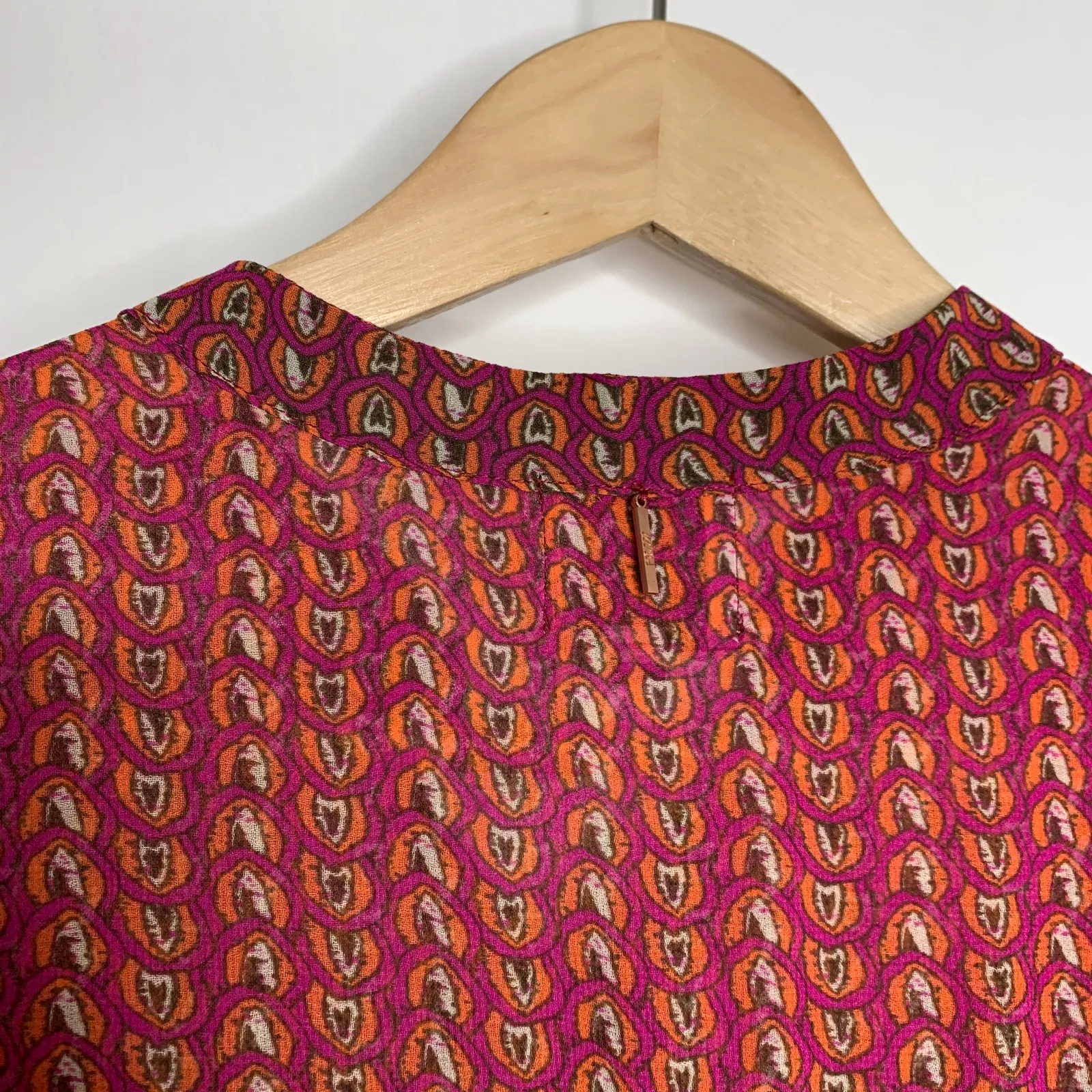 Misa Los Angeles Inge Printed Ruffle Mini Dress Womens Small New - Image 9