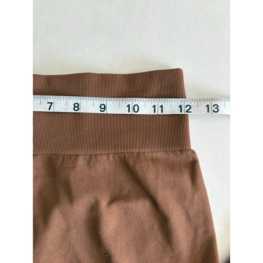 Women's OQQ Scrunch Butt Leggings bundle of 2 Size S black & brown - Image 14