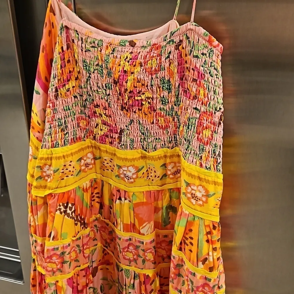 💕FARM RIO💕 Mixed Fruits Paradise Midi Dress ~ Large L NWT - Image 15