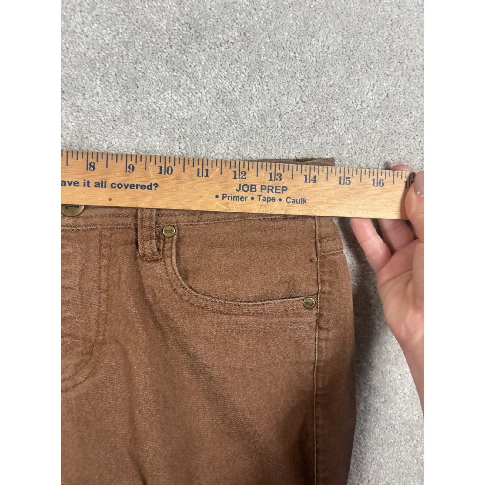 Toad & Co Skinny Pants Women's‎ 12 Brown Mid Rise Ankle 5 Pocket Stretch Jeans - Image 8