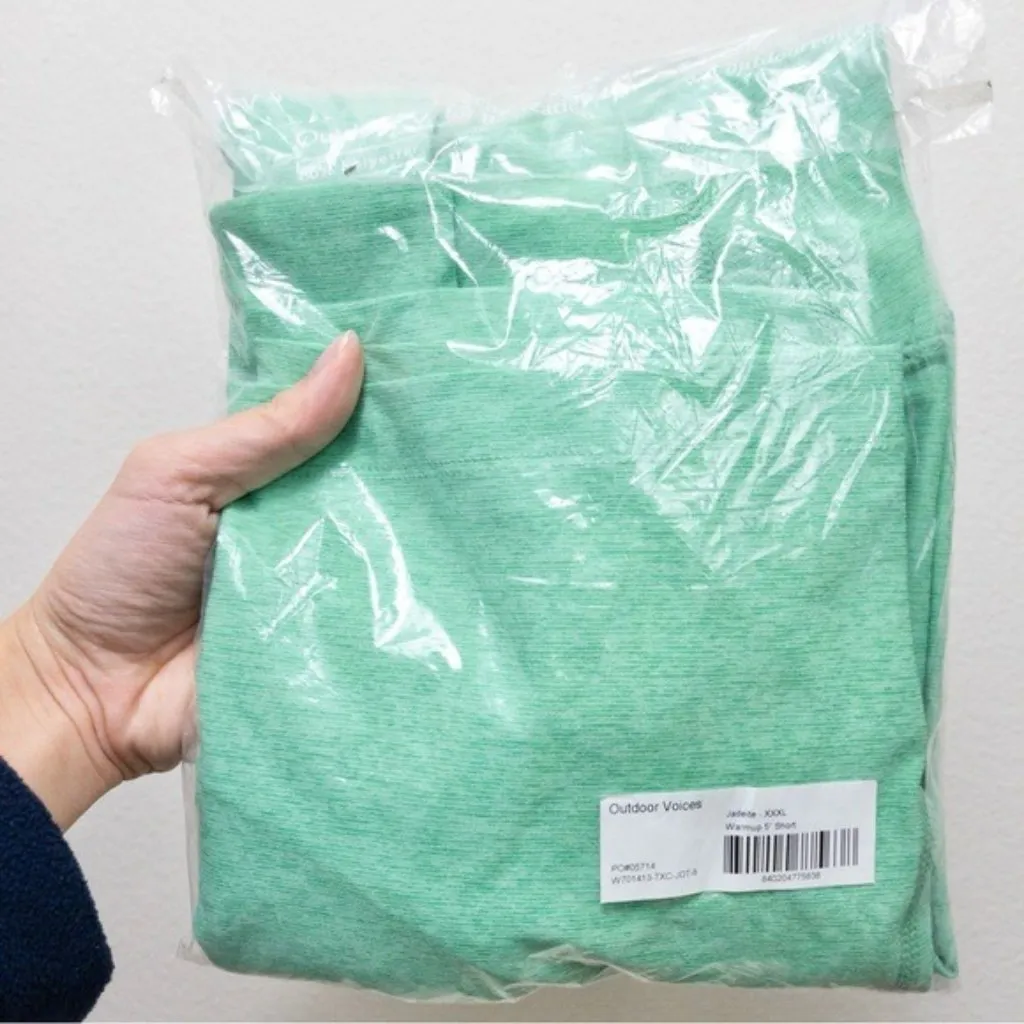 NWT Outdoor Voices Warmup 5" Biker Short XXXL Jadeite Green Workout High Waisted - Image 8