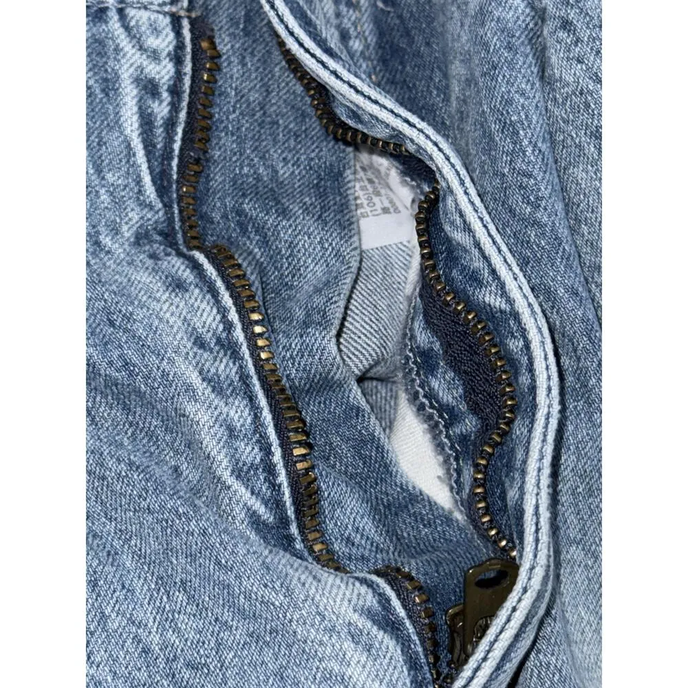 Abercrombie & Fitch A&F Mom Jean Blue High Waisted Ankle Cropped Jeans Size 27 4 - Image 5