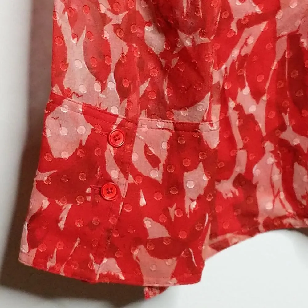 GREY Jason Wu Clip Dot Tie Blouse - Size 10 - NWT - Image 6