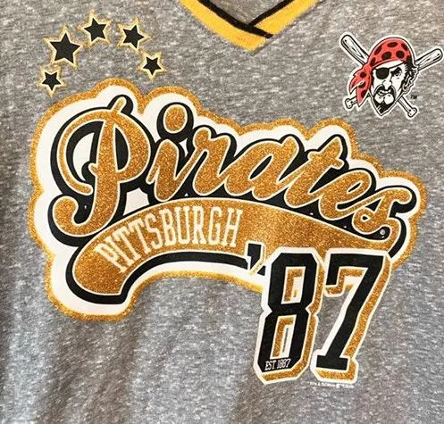 Pittsburgh Pirates Tee Gray Size M - Image 6