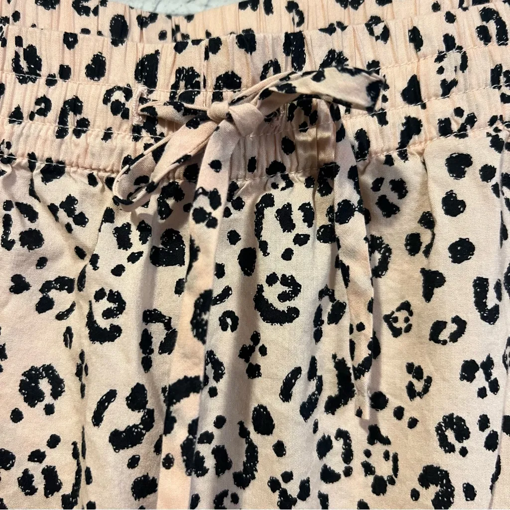 Victoria's Secret Tan Black Cheetah Print High waist Jogger PJ pants size medium - Image 4