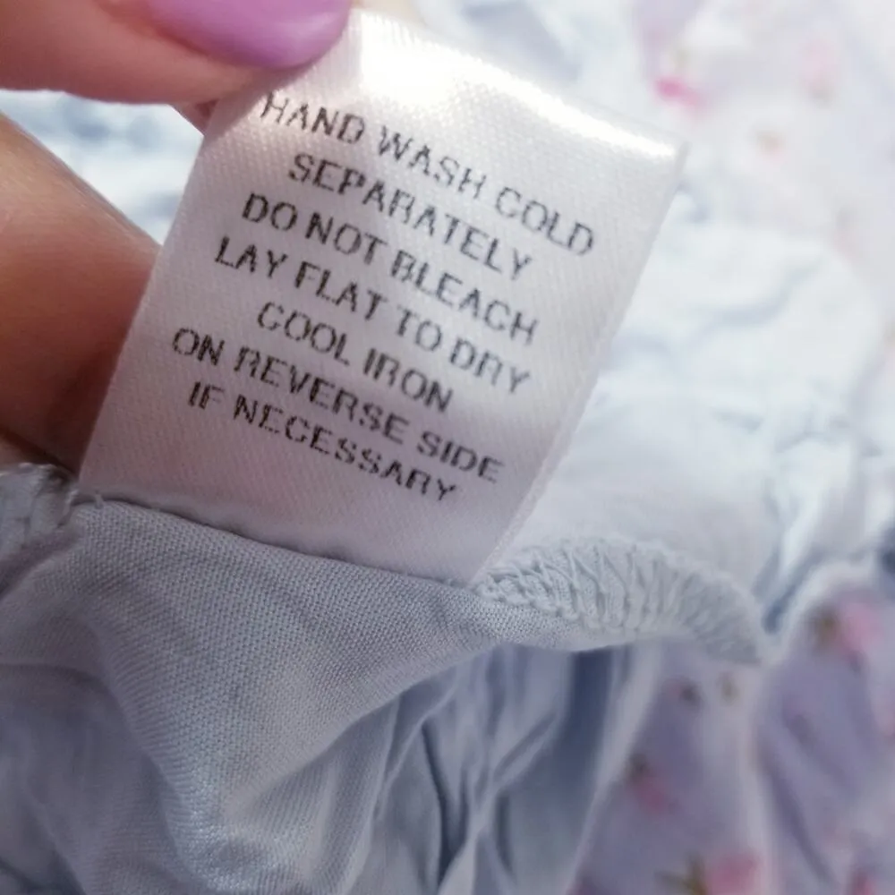 Mable Ditsy Floral Ruffle Tiered Maxi Dress Fit and Flare side Pockets Pink - Image 9