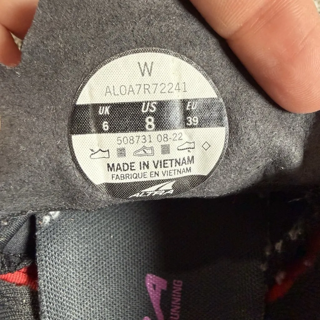 Altra Outroad Trail Running Shoes Sneakers Women’s Size 8 Black Gray Purple - Image 9