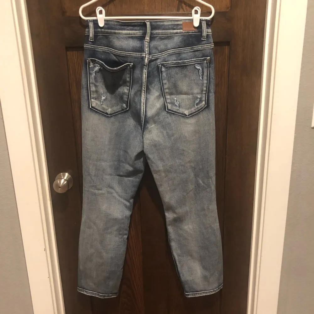 Judy Blue Womens High Waist Boyfriend Fit Blue Jeans Size 14 - Image 3