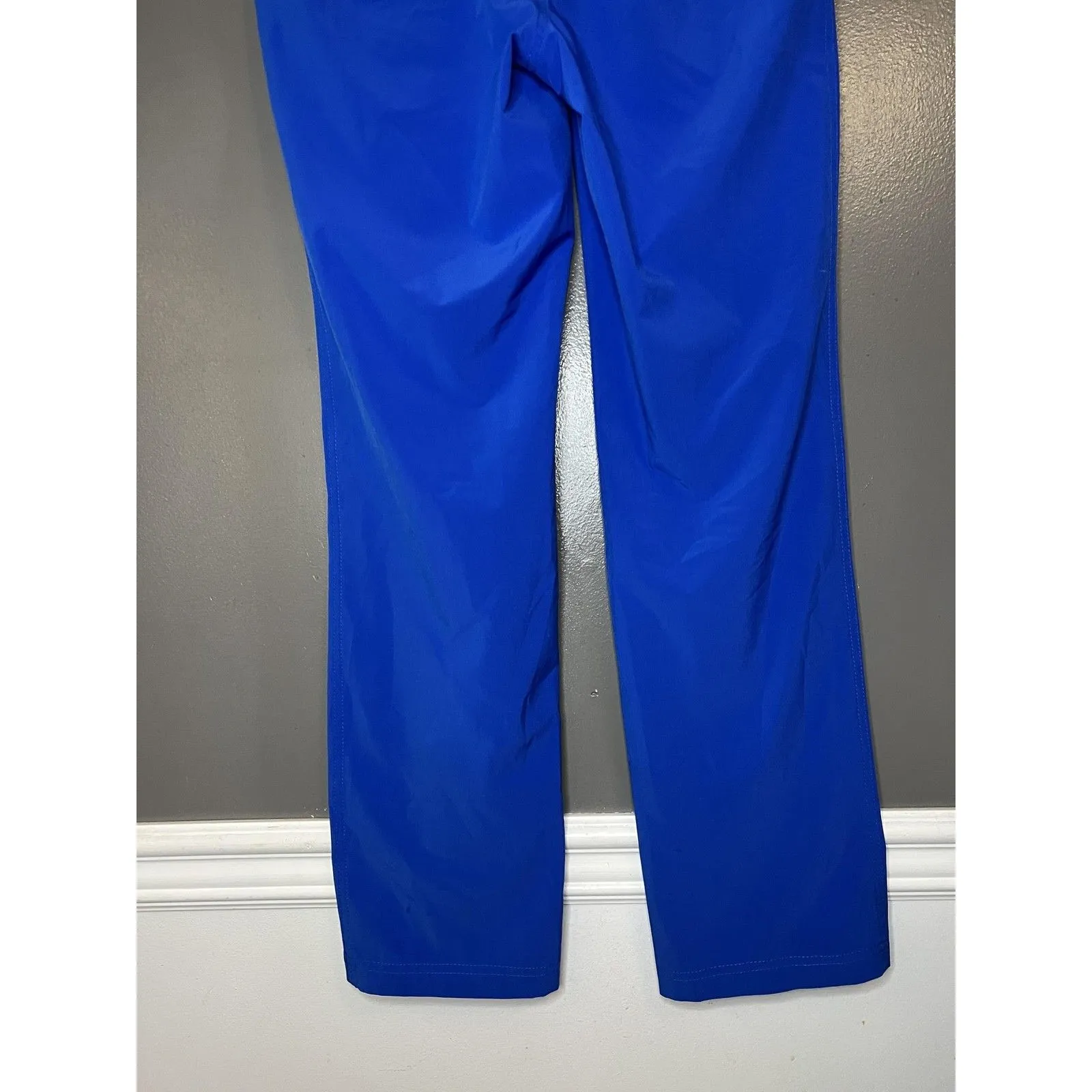 Weekends By Chico's Pants 0 Womens Size 4 Blue Straight Leg Stretch Chino Casual - Image 6
