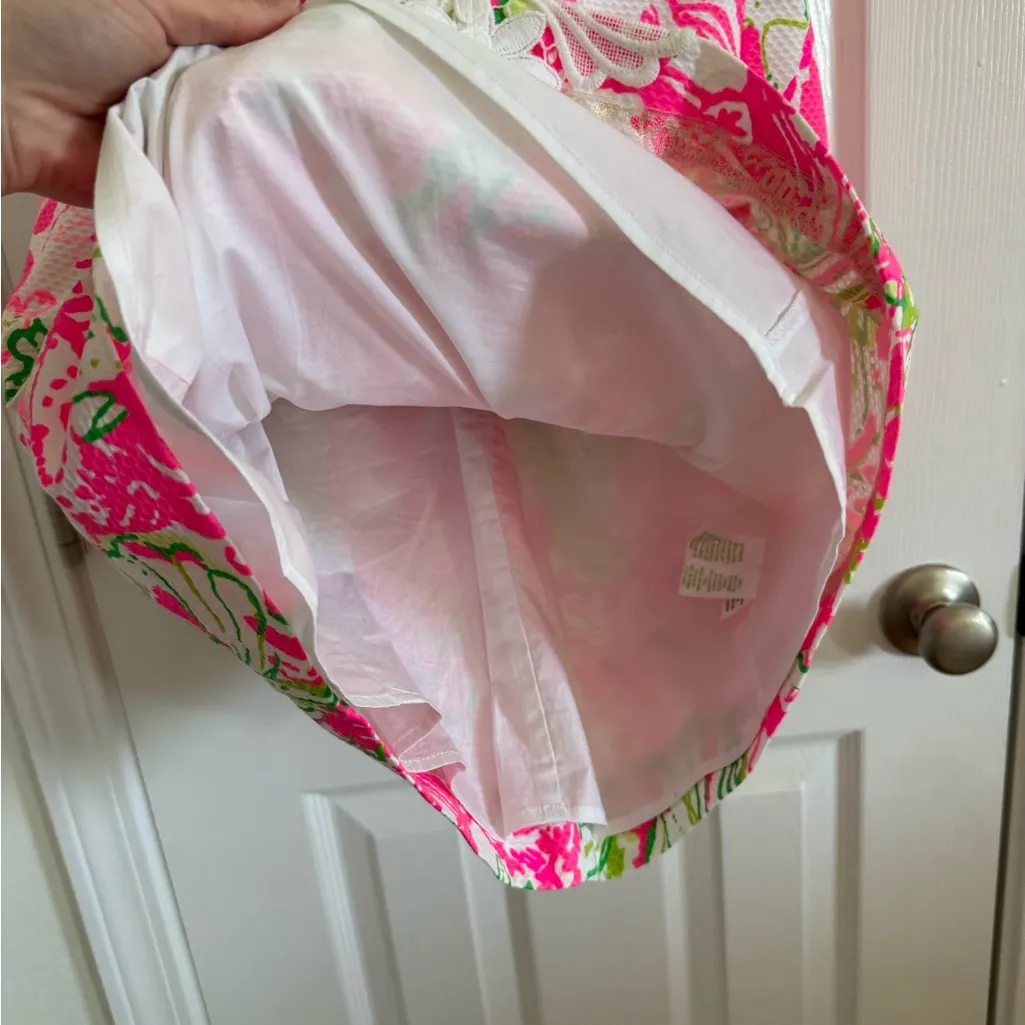 Lilly Pulitzer Maisie Stretch Shift Dress Koala Me Maybe Pink Green Short Sleeve - Image 6