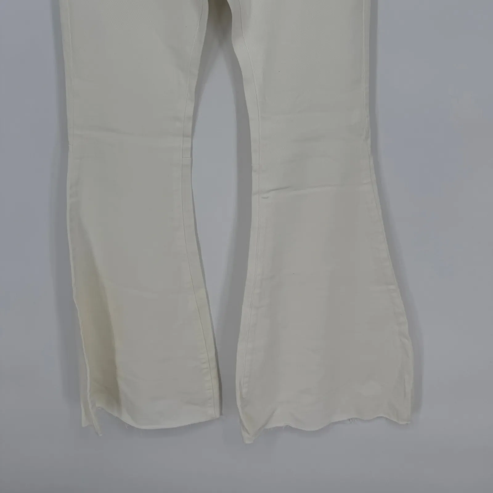 Wish List Jeans White Flare Leg High Waist Denim Pants‎ Size M - Image 5