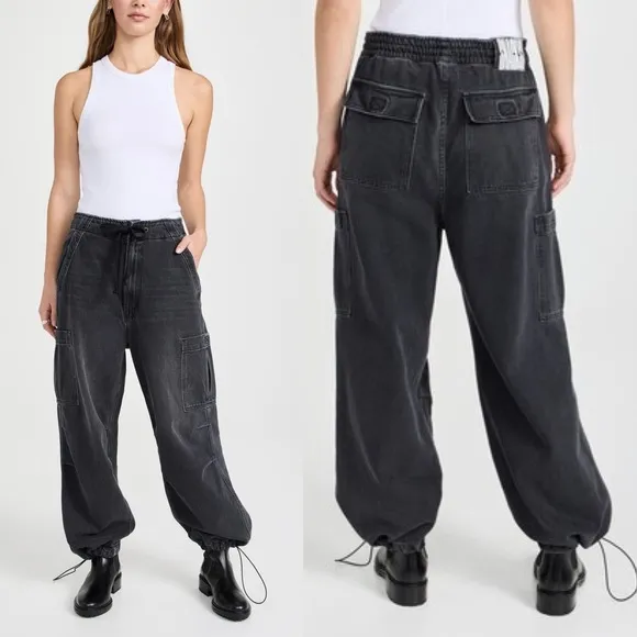 MOTHER Snacks The Munchie Ankle Jeans in Black Wash 27 - Image 2