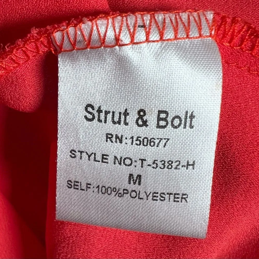 Strut & Bolt red twist side asymmetrical top size medium - Image 6