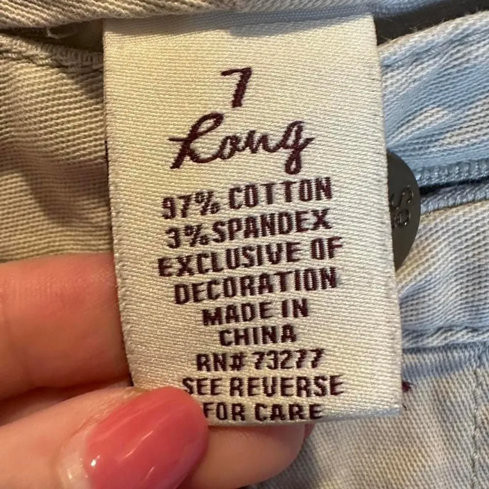 SO Khaki Bootcut Low Rise Pants‎ Size 7 Long Tan - Image 4