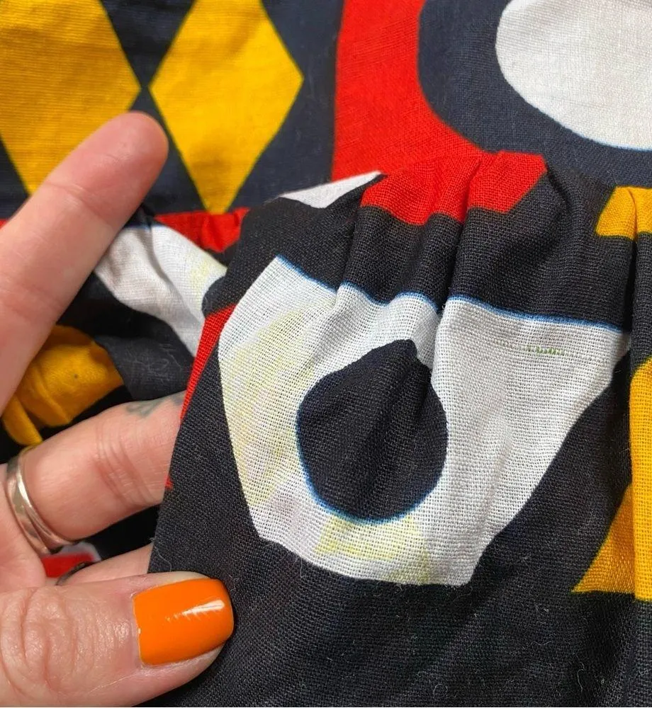 Black, Red, and Yellow Samakaka Multicolor African Ankara Skirt Size 16 - Image 5