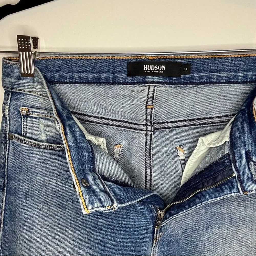 Hudson High Waisted Tally Skinny Medium Wash Jeans size 27 - Image 6