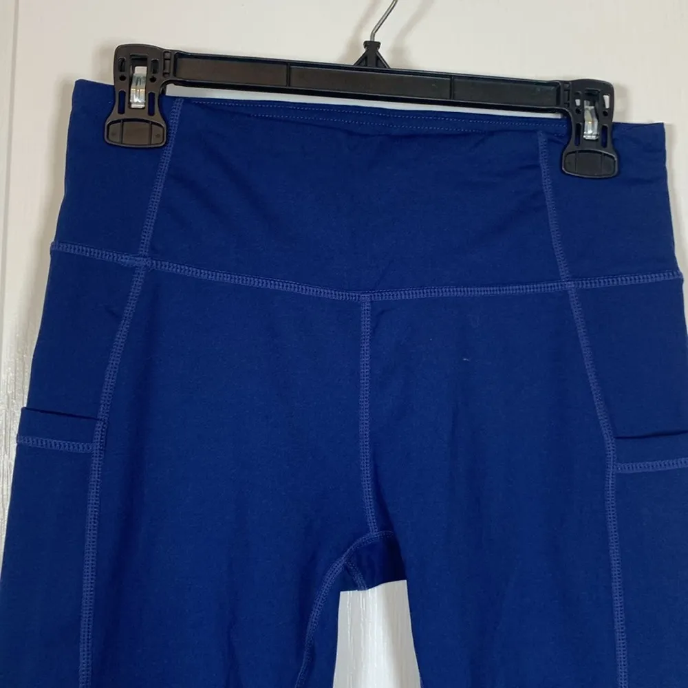 Baleaf Blue Bike Gym Activewear Athleisure Pocket Shorts Size Med EUC #7780 - Image 3