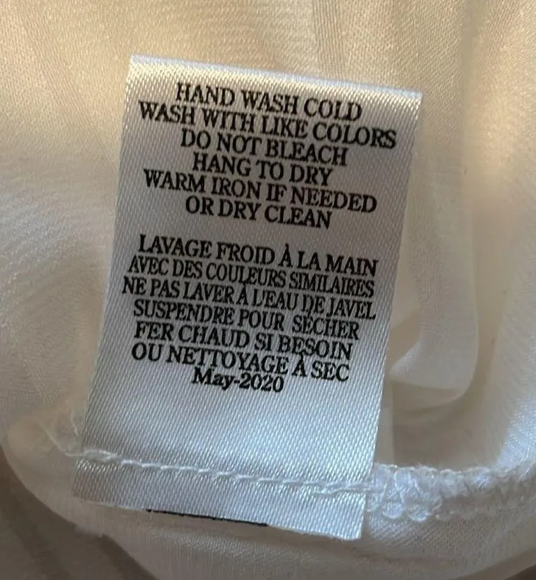 Rag Poets white oversized blouse sz XS - Image 6