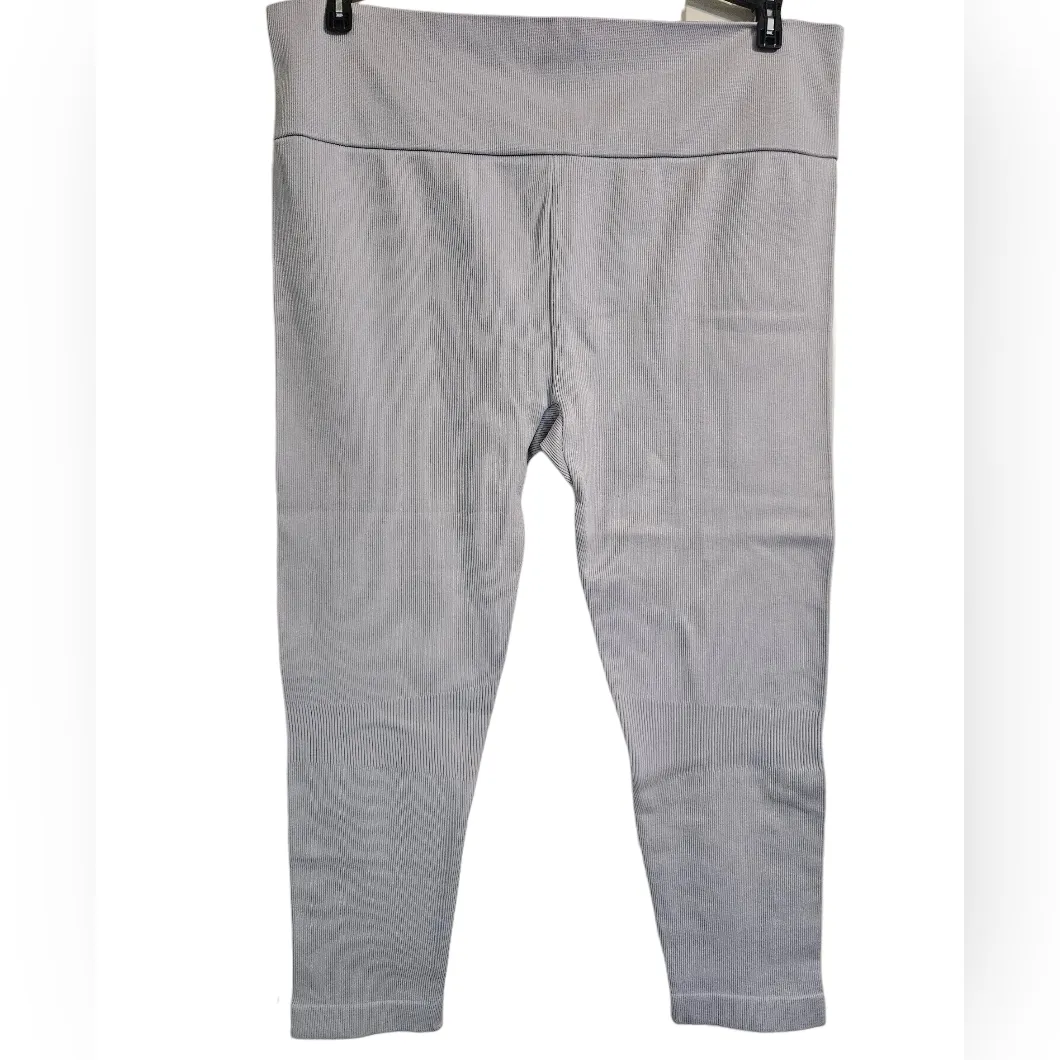 Sports Illustrated Womens Seamless Gray Moisture Wicking 7/8 Ankle Leggings 2X - Image 7