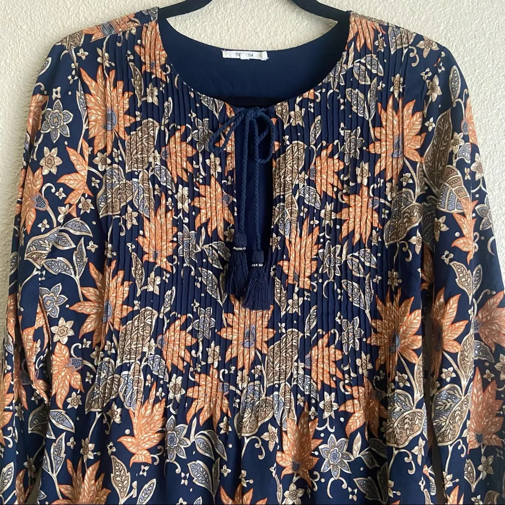 Tularosa  flower print Audrey dress size M - Image 4