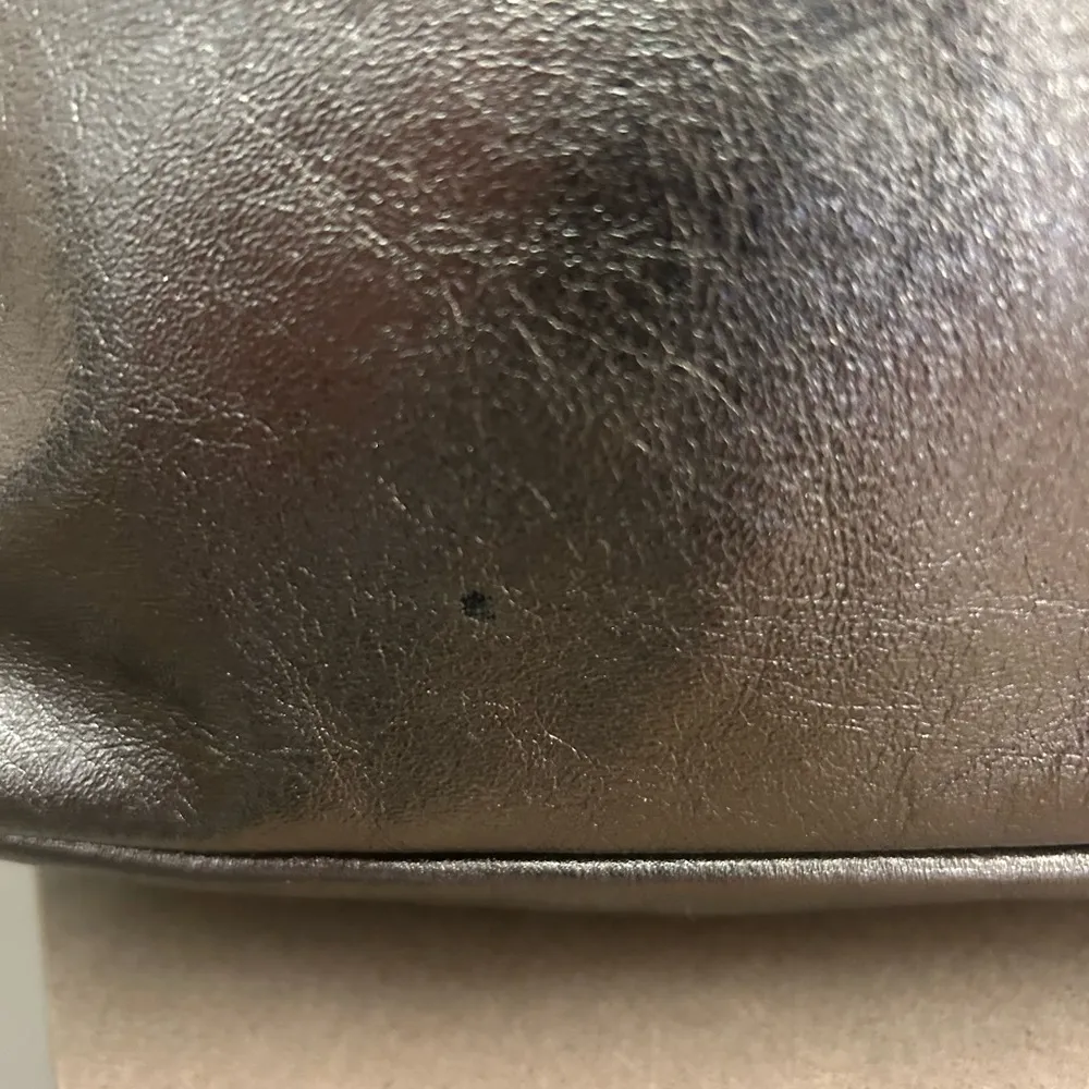 Bag Silver Shoulder Bag with Glossy Finish and Medium Size by sas - Image 2