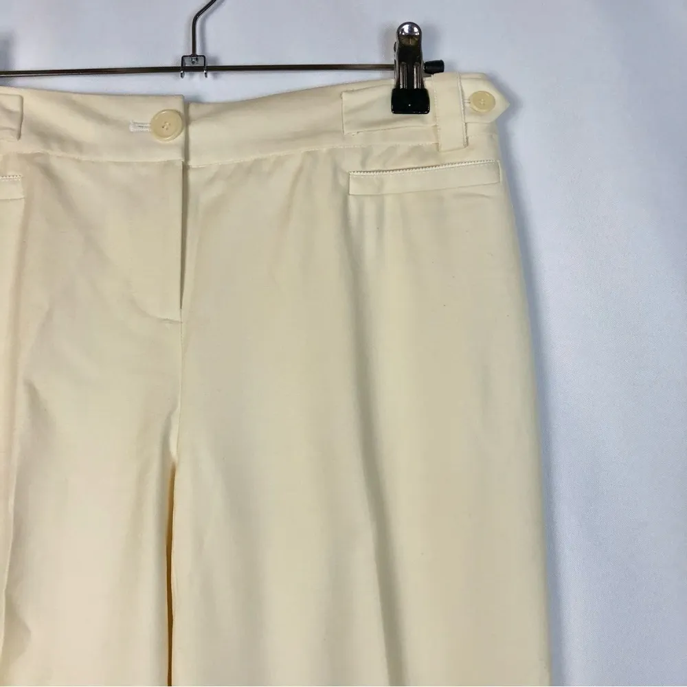 Ann Taylor Petite Pale Yellow Wide Leg Dress Pants 2P - Image 3