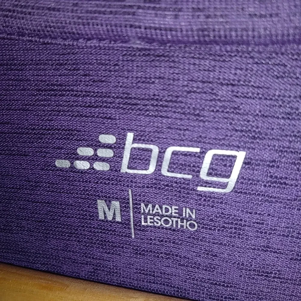 BCG M Purple Quick Dry Athletic Hoodie Top - Image 4