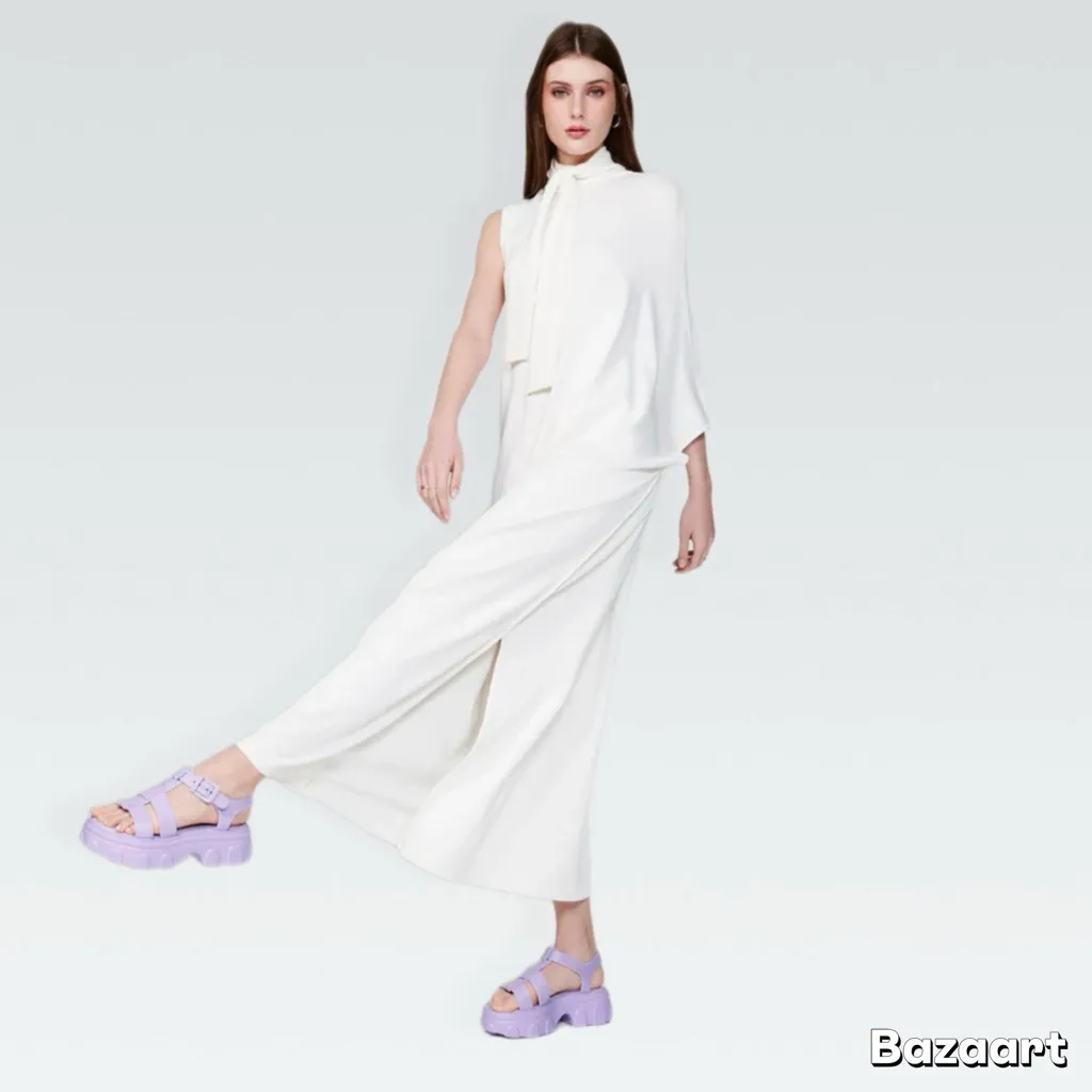 NWT Melissa Ella Lilac Chunky Platform Sandals - Image 5