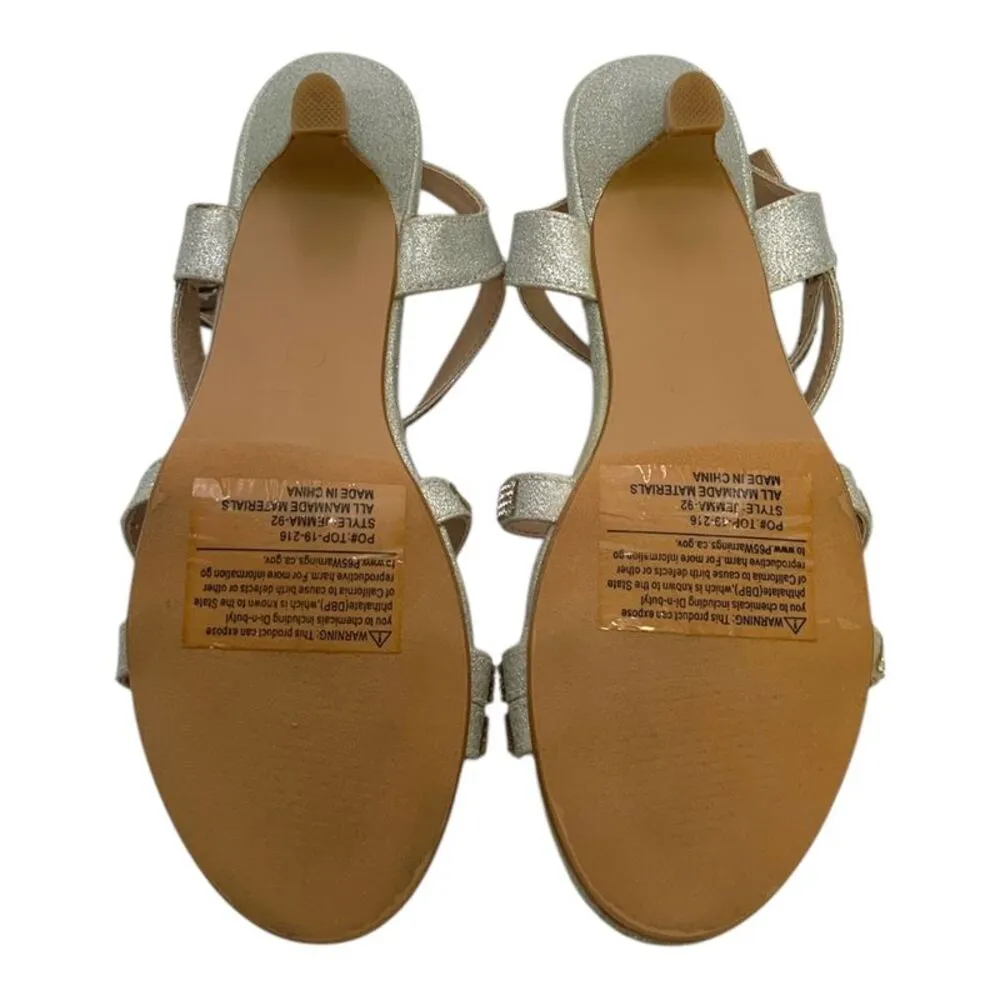 Forever Link Jemma-92 High Heel Dress Sandal Silver US Women's 6 - Image 7