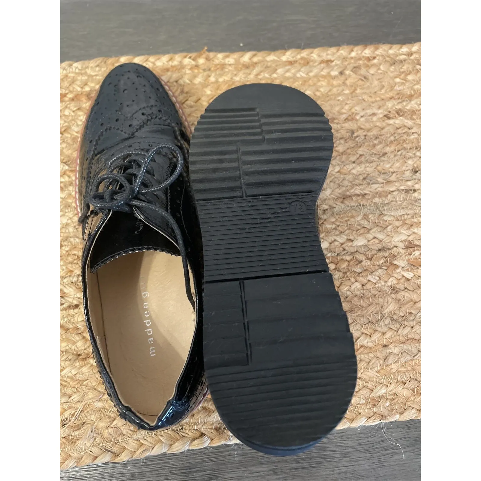 MADDEN GIRL G-RITZ Platform Oxford Shoes, U.S. Women's Sizes 7.5 Black - Image 5