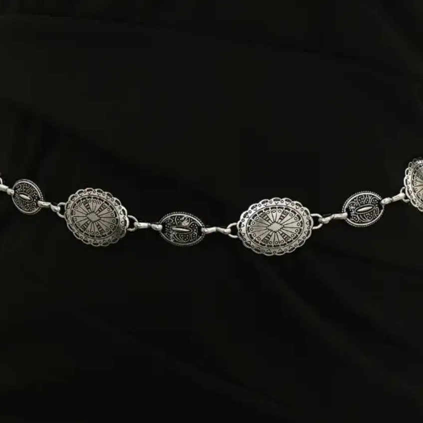 Antique Silver Chain Belt - Image 5